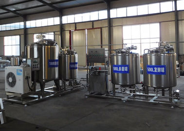 Stainless Steel Milk Processing Machine , Pasteurized Milk Processing Line