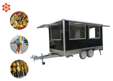 3000w Power Mobile Catering Trailer Custom Stainless Steel Street Food Truck