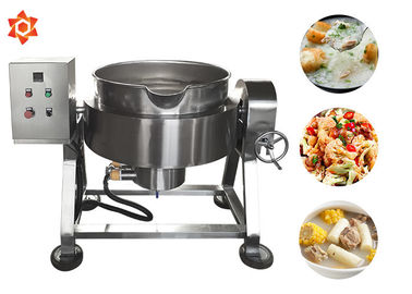 Safe Hygienic Electric Heated Jacket Kettle 500L Stainless Steel Cooking Pot 2.2kw Power