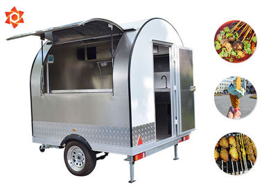 Electric Fast Food Trailer Mobile Catering Truck 1300kg Weight 1 Year Warranty