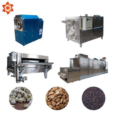 80 - 100Kg/H Capacity Nut Processing Machine Swing Nut Roasting Machine