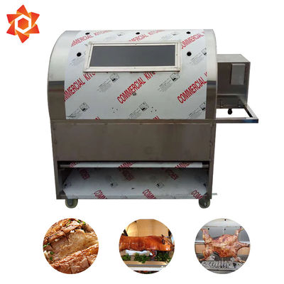 Gas Heating Automatic Food Processing Machines Chicken Rotary Grill Machine