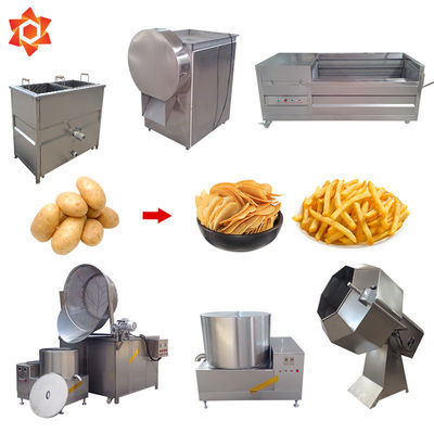 15000w Automatic Food Processing Machines Frozen French Fries Production Line