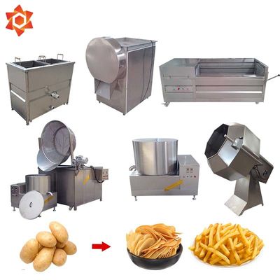 15000w Automatic Food Processing Machines Frozen French Fries Production Line