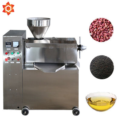 Hydraulic Sesame Seed Oil Extraction Machine 3000kg / 24H Capacity 1085 * 500 * 1520mm