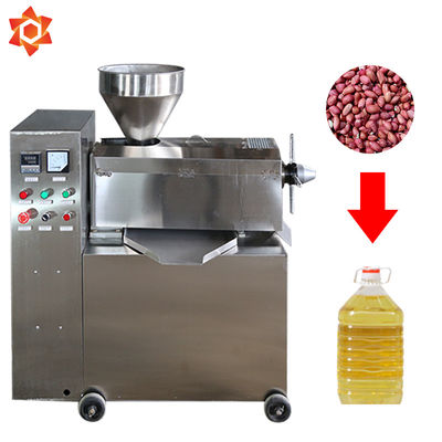 Hydraulic Sesame Seed Oil Extraction Machine 3000kg / 24H Capacity 1085 * 500 * 1520mm