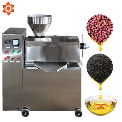 Hydraulic Sesame Seed Oil Extraction Machine 3000kg / 24H Capacity 1085 * 500 * 1520mm