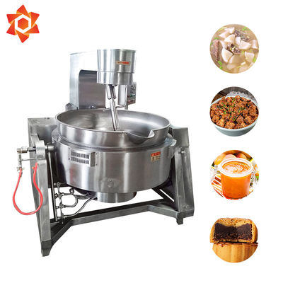 Safe Hygienic Electric Heated Jacket Kettle 500L Stainless Steel Cooking Pot 2.2kw Power